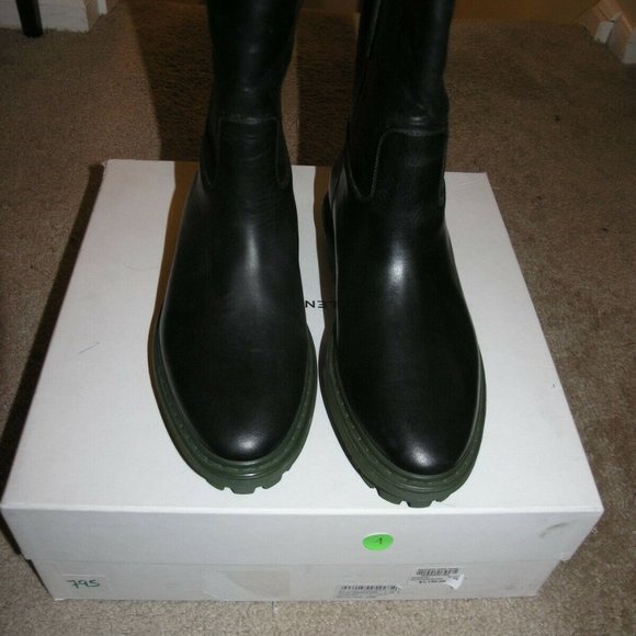 Balenciaga Black Leather Engineer Ankle Boots Size 8 NWB - Picture 8 of 10